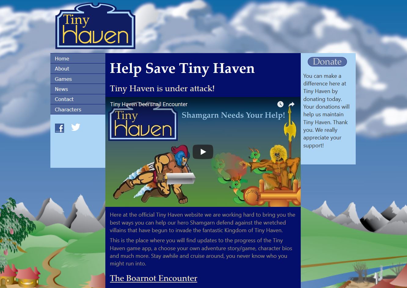 Tiny Haven Web Screenshot